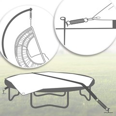 With Hook Extension Tension Spring Wire Dia 1.2 mm Stainless Steel Various Sizes