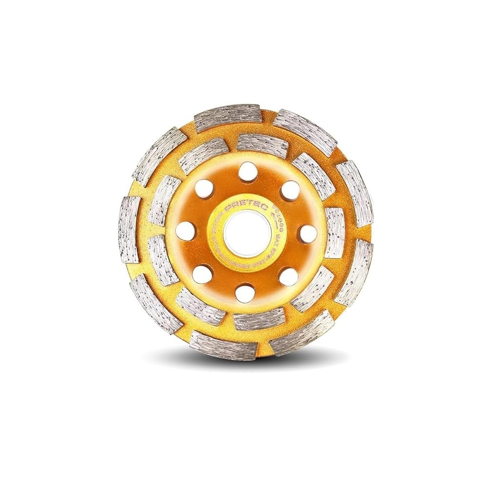 4‑1/2″ Double & Turbo Row Diamond Grinding Cup Wheel – Wet/Dry Concrete Tile