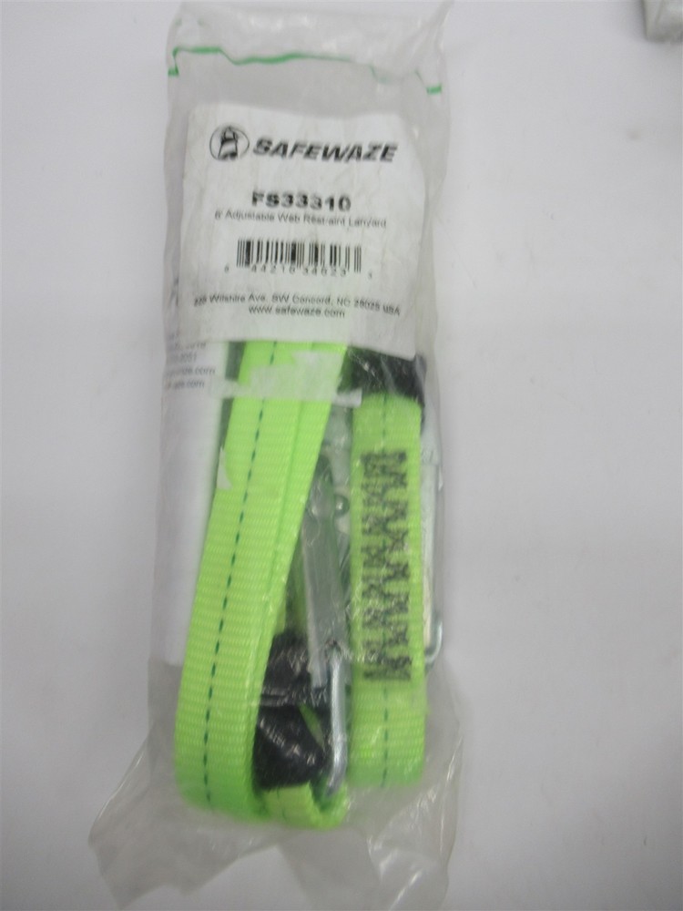 Safewaze 6′ Adjustable Web Restraint Lanyard GP3137060