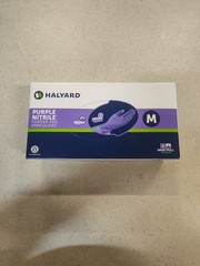 Halyard 55082 Nitrile Exam Gloves, Pack of 100 – Purple