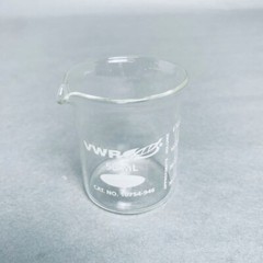 VWR Glass Beaker 50 ml Total of 4 Beakers