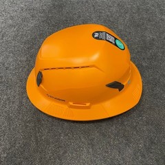 STUDSON SHK-1 Full Brim Vented Industrial Safety Helmet Orange Third-Party Logo