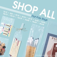 – 6″ X 8″ Open-End Flat Poly Bags (1000 Count) 1.1 Mil Clear Bags for Packagi…