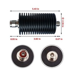 BECEN 100W N Male to Female Connector Attenuator 50db,50 Ohm,DC to 3GHz