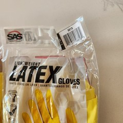 New Lot Of 3 SAS safety Corp Lightweight Latex Gloves Long L/XL 6618