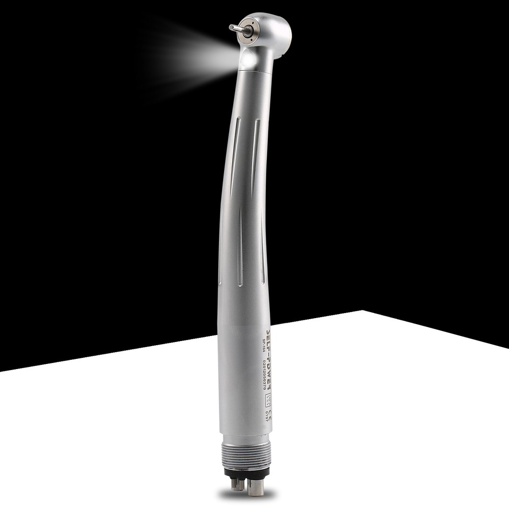 SELF-POWER Dental LED High Speed Handpiece Standard Push Button 2/4Hole Turbine
