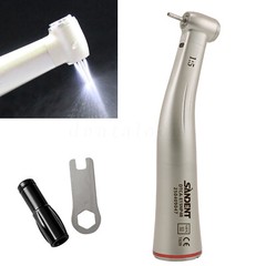 NSK Ti-MAX X95L Style Dental 1:5 LED Fiber Optic Contra Angle Handpiece Red Ring