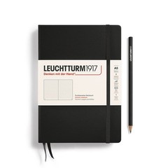 LEUCHTTURM1917 Notebook Medium (A5) Hardcover, 251 numbered pages, dotted, black