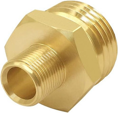 2PCS 3/4 GHT Male to 3/8 Compression Male Thread Adapter Pipe Fitting Brass Redu