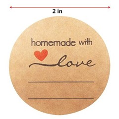 Jam and Jelly Jar Labels Canning Labels for Mason Jars More(2″ Round 500/roll)
