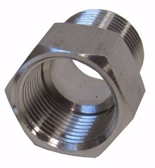 NEW 304 STAINLESS STEEL ADAPTER 1/4″ NPT FEMALE X 1/4″ BSPP MALE NEW
