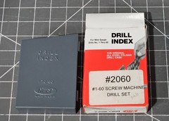 New Huot Drill Index 60 Pcs. .228 – .040 Wire Gauge Drills In Case HSS 1-60