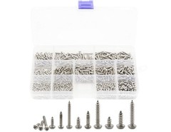 600pcs M2, M2.2, M2.6, M3 Pan Head Self-Tapping Sheet Metal Screw Assortment …