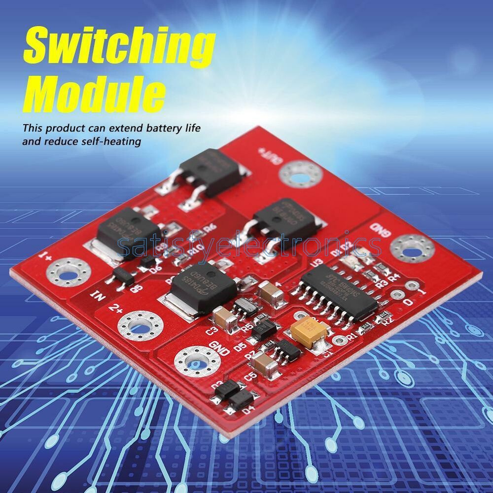 DC 12V 8A Dual-Sources Automatic Transfer UPS Switch Battery Power Supply