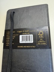 Castelli Milano Copper & Gold Pocket Notebook Journal 192 Pages Made Italy