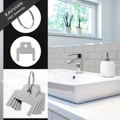 770301 Key 5 Pack Paper Towel Dispenser Length 2.9cm, Width 2.7cm, Silver