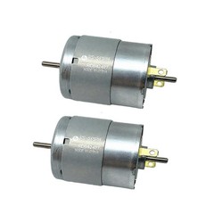 2Pcs RS-365PH 365SH DC 6V-24V 12V 4000RPM Dual Shaft Round Electric Motor HOT
