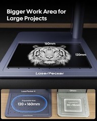 LaserPecker LP4 Portable IR/Diode Laser Engraver Machine Metal Acrylic Wood DIY