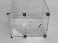 Clear Acrylic Parafilm M & Foil Dispenser 2-Slots 4-3/4”L x 6-3/4”W x 6-3/8”H B