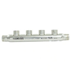 HOME-FLEX 1/2 In. X 1/2 In. X (4) 1/2 Inch CSST FIPT Stainless Steel Manifold