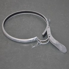 (5) Nordfab 6″ Duct Clamp 8010005525, Quick Release, Galvanized Steel, Nitrile