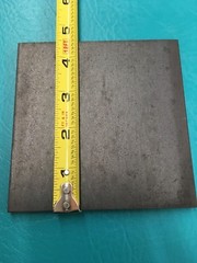 6 Diamond Dowel Steel Plate Blank 4 1/2 x 4 1/2 x 1/4 Metal Square 4.5 4.5 .25