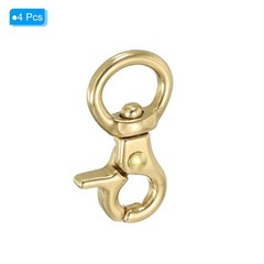 4pcs Lobster Clasp Keychains 2/1″ Round Clasps Swivel Trigger Snap Hook