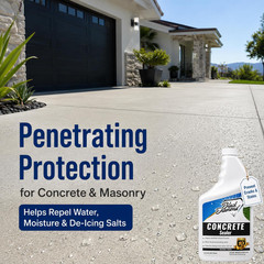 Concrete Sealer – Penetrating Water Repellent Sealer for Driveways, Patios, Pave