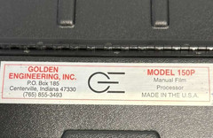 Golden Engineering Film Processor 150P w/ 3x Polaroid 8 X 10 Film Cassette & Key