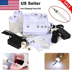 Dental Piezo Ultrasonic Scaler With 5 Tips&2 bottles Fit EMS Cavitron-LED