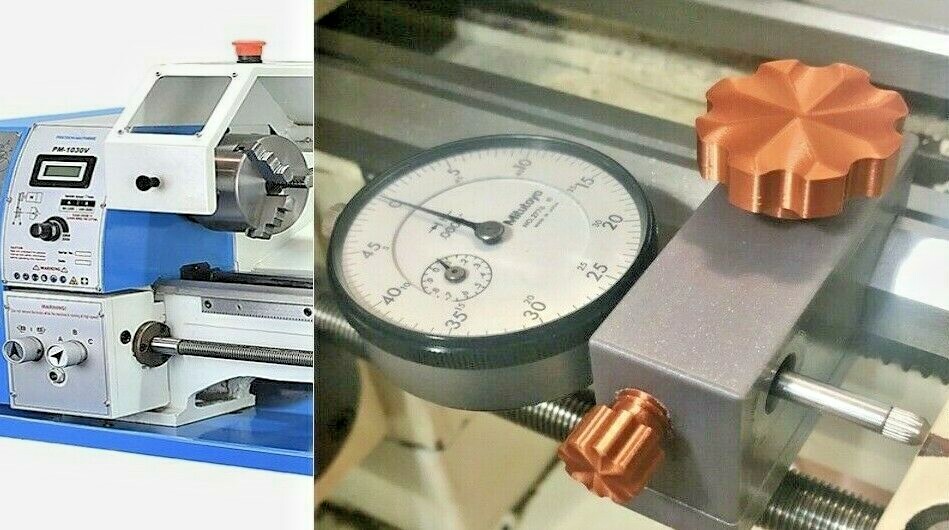 Precision Matthews PM 1022/1030 carriage Dial Indicator Holder! (3dPrinted)