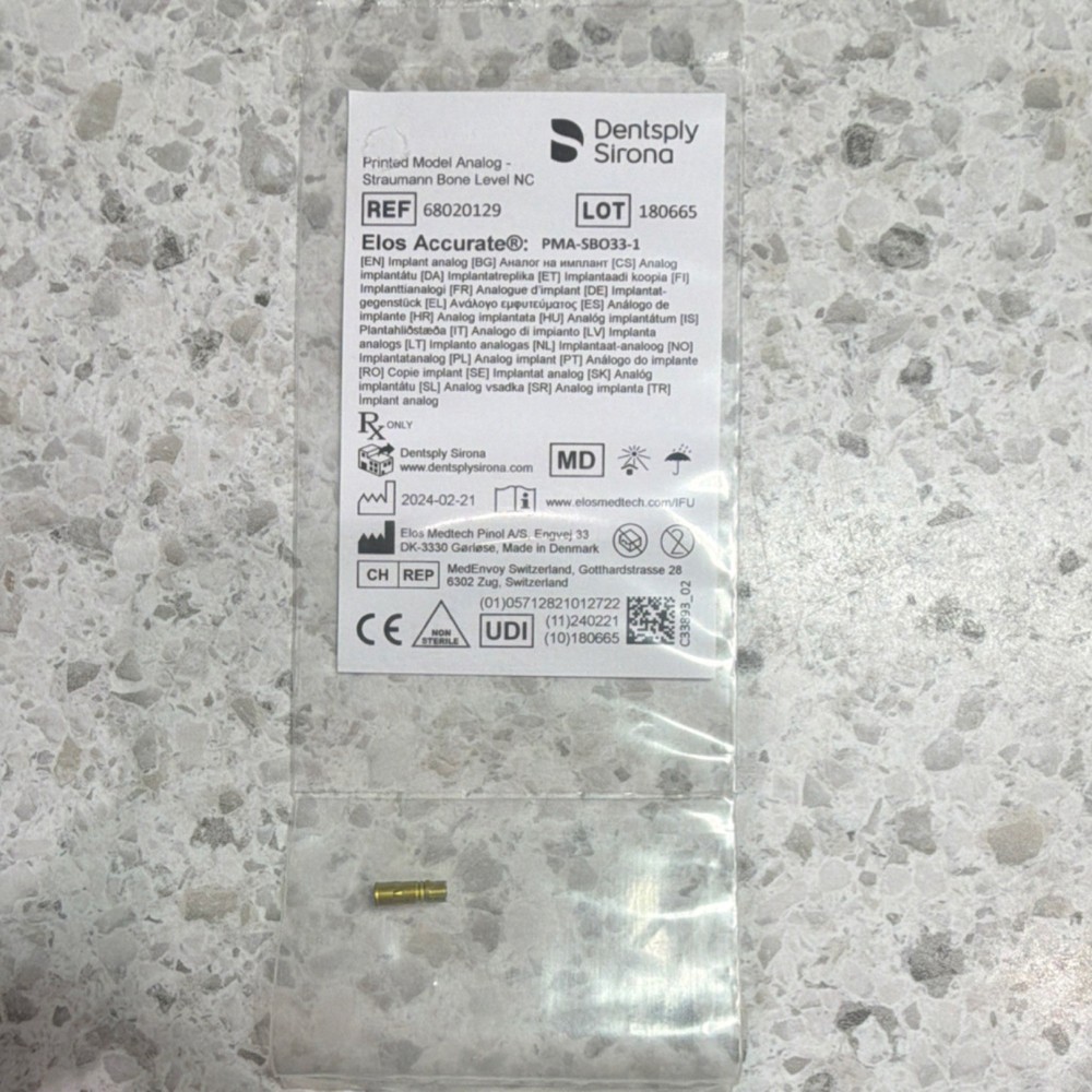 Dentsply Sirona Printed Model Analog Straumann Bone Level NC 68020129