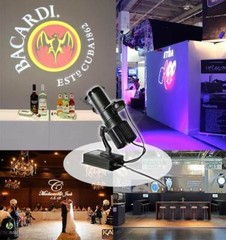 US Indoor 20W LED Gobo Projector Advertising Logo Light Remote Control