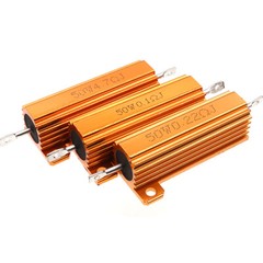 50W RX24 Aluminium Wire wound Power Resistors 5% J 0.01Ω 1Ω 2Ω 3Ω to 300KΩ/Ohm