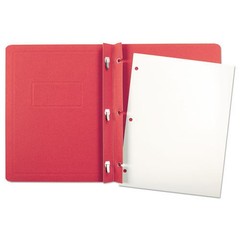 Oxford 52511 8.5 x 11 Three-Prong Fastener Report Cover – Red/Red (25/Box) New