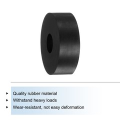 8sets Rubber Spacers 1-1/2″ OD 1/2″ ID 1/2″ Height Round Anti Vibration Spacer