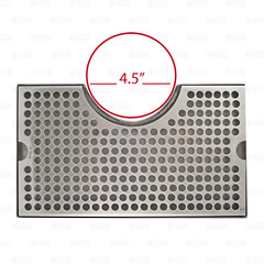 12″ x 7″ Kegerator Tower Cutout Drip Tray Stainless Steel Removable Grate
