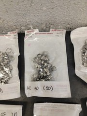Molar Bands. Dental, Stainless, Various Sizes- 300+ Count (Z6)