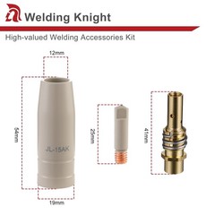 Welding Knight Mig Welding Tips with Non-stick Coating, Ceramic Welding Nozzle R