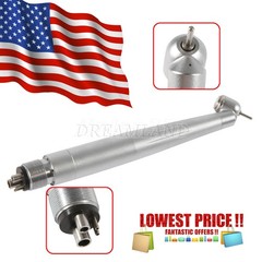 Denshine 45 Degree Surgical High Speed Handpiece Push Button 4 Holes One Spray