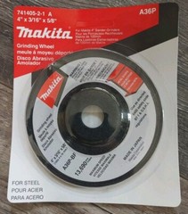 Makita 4-Inch X 3/16″ X 5/8″ 36 Grit Grinding Wheel 741405-2-1 A36P