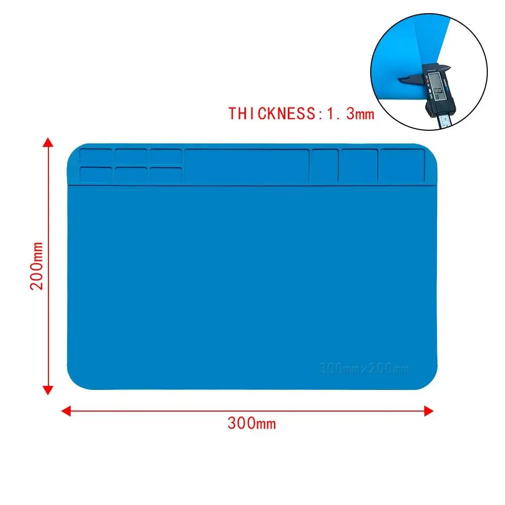 Silicone Soldering Mat Pad Desk Platform for Welding Station Iron Phone PC Repai