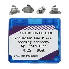 80pc Orthodontic Buccal Tubes Single Tubos Ortodoncia 1st 2nd Molar Roth MBT 022