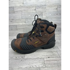 KEEN Utility Troy 6 Waterproof Carbon Toe Work Boots Men Sz 11D Brown 1023396D