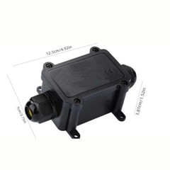 3x Outdoor IP68 Waterproof Junction Box 2-Way 6-11mm Wire Range Cable Connector
