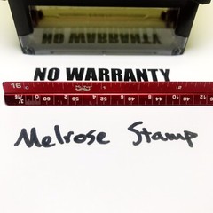 No Warranty Rubber Stamp Black Ink Self Inking Ideal 4913