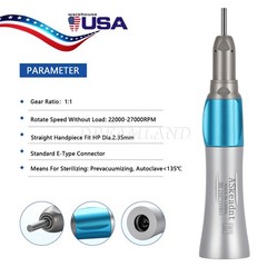 10 PCS Dental Slow Low Speed Handpiece Straight Nose Cone ASKEADNT