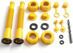 Gas Can Spout Replacement Kit (Two Pack), Universal Nozzle for 1, 2, 5 Gallon Ga