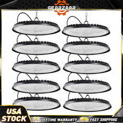 10-Pack 300W UFO LED High Bay Light Shop Industrial Commercial Factory Warehouse