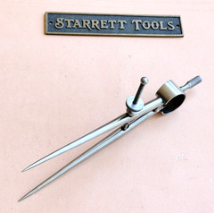 STARRETT No.277 Spring-Type Dividers with Round Legs; 4.0” Size & Capacity. USA